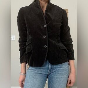 Ralph Lauren Blue Label Black Corduroy Blazer size 12